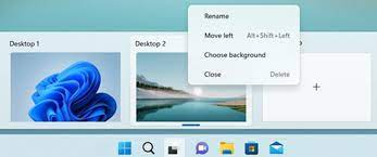how to switch between desktops in windows  11